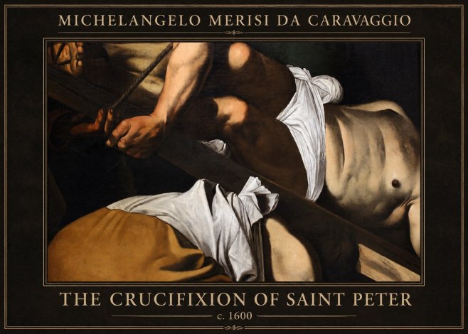 Michelangelo Merisi da Caravaggio The Crucifixion of Saint Peter I No1 - Affiche