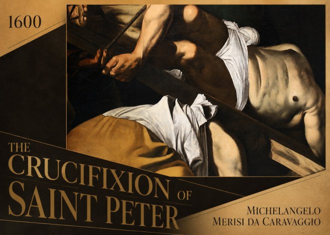 Michelangelo Merisi da Caravaggio The Crucifixion of Saint Peter I No3 - Affiche