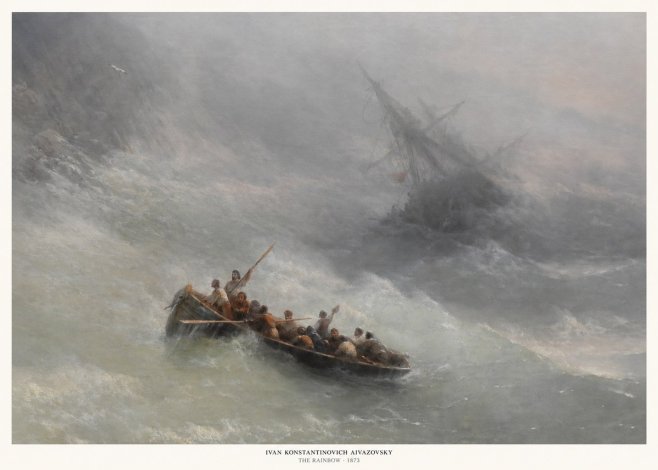 Ivan Konstantinovich Aivazovsky The Rainbow No5 - Affiche
