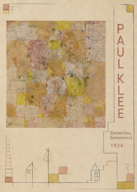 Paul Klee Vorstadt-idyll (Gartenstadtidyll) No2 - Affiche