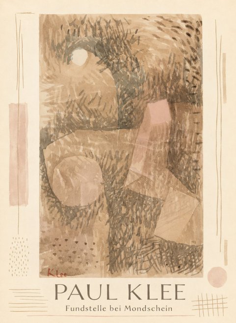Paul Klee Fundstelle Bei Mondschein No1 - Affiche