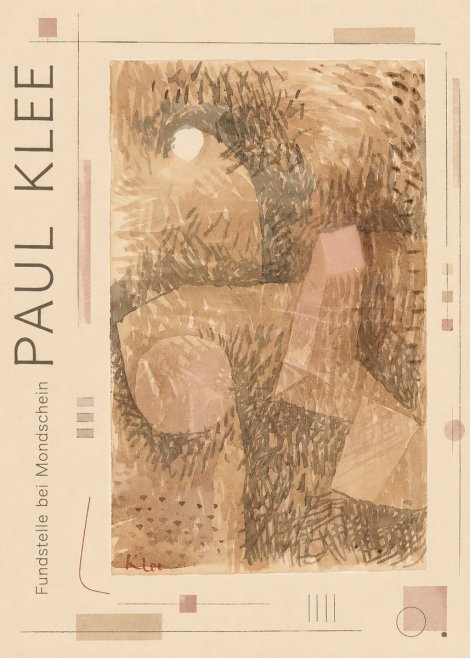 Paul Klee Fundstelle Bei Mondschein No2 - Affiche