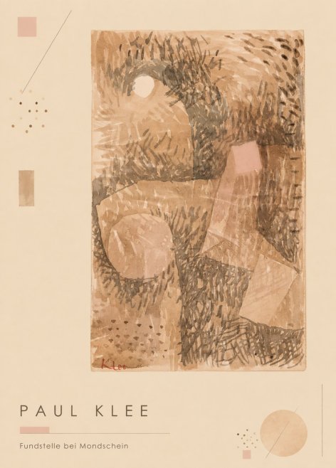 Paul Klee Fundstelle Bei Mondschein No4 - Affiche