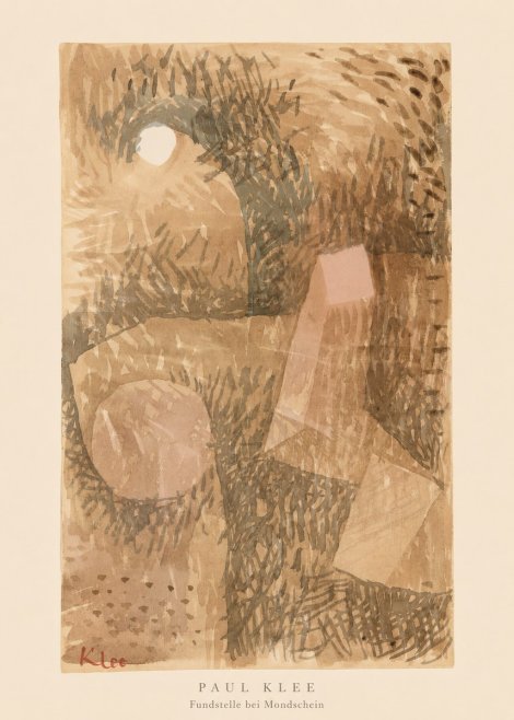 Paul Klee Fundstelle Bei Mondschein No5 - Affiche