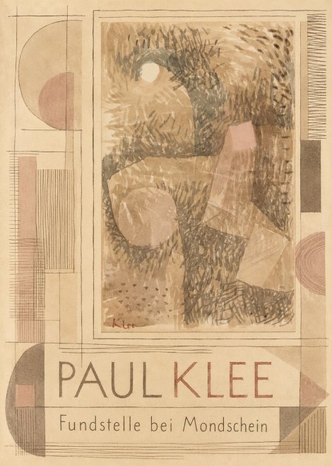 Paul Klee Fundstelle Bei Mondschein No6 - Affiche