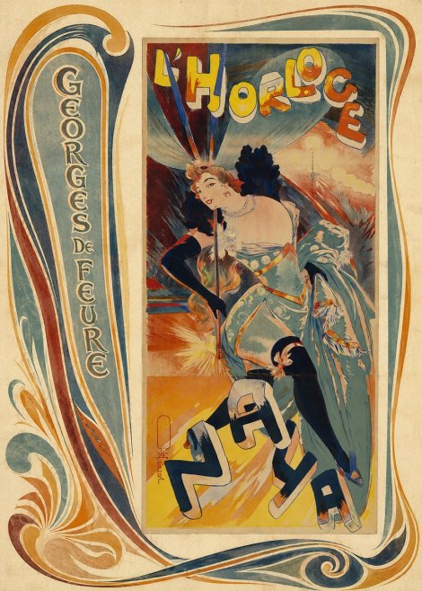 Georges de Feure L'horloge I No3 - Affiche