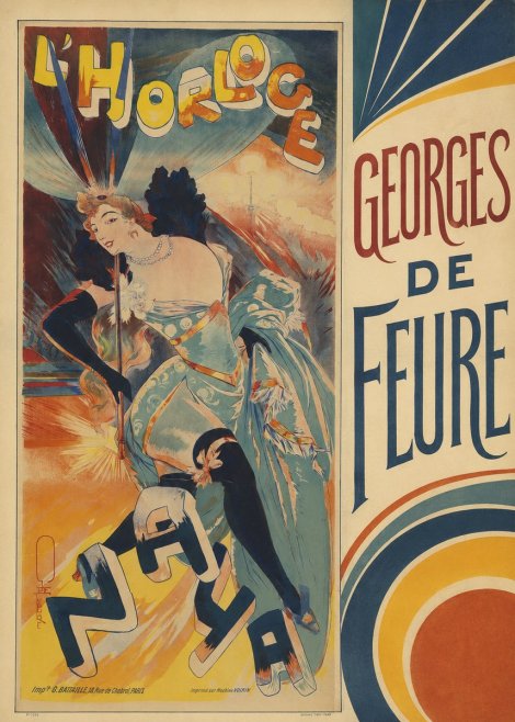 Georges de Feure L'horloge I No4 - Affiche