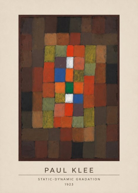 Paul Klee Static-dynamic Gradation No3 - Affiche