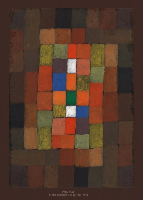 Paul Klee Static-dynamic Gradation No6 - Affiche
