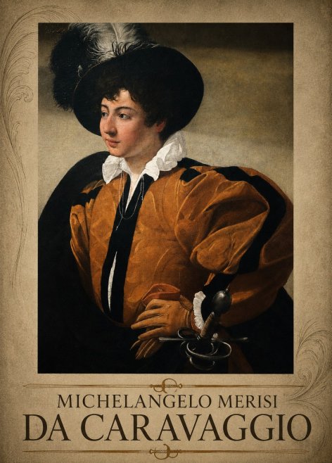 Michelangelo Merisi da Caravaggio Young Man with a Plumed Hat No3 - Affiche