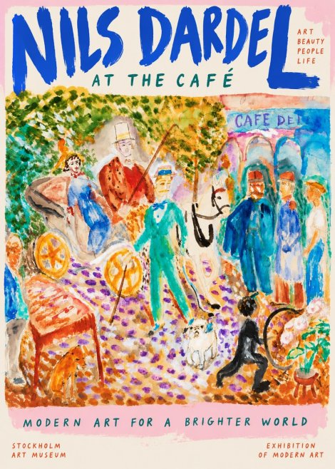 Nils Dardel A Scene from Paris No6 - Affiche