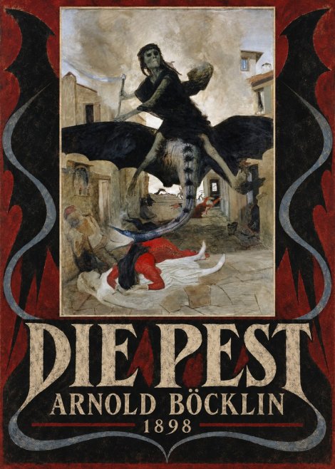 Arnold Böcklin Die Pest I No6 - Affiche