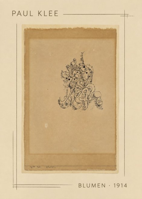 Paul Klee Blumen I No2 - Affiche