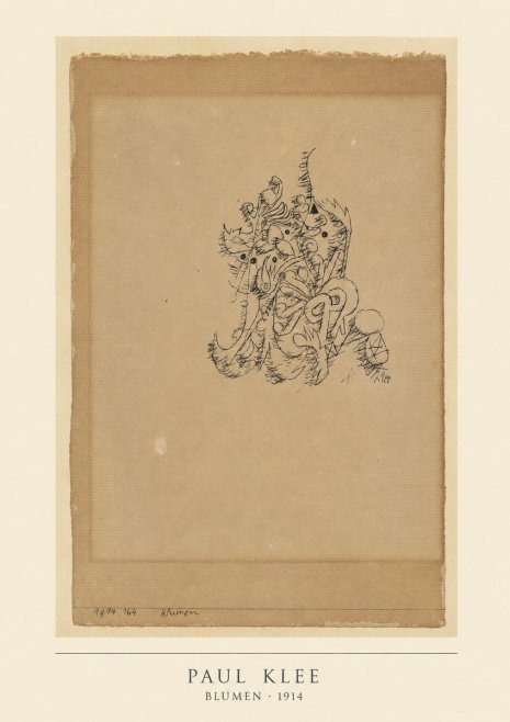 Paul Klee Blumen I No5 - Affiche