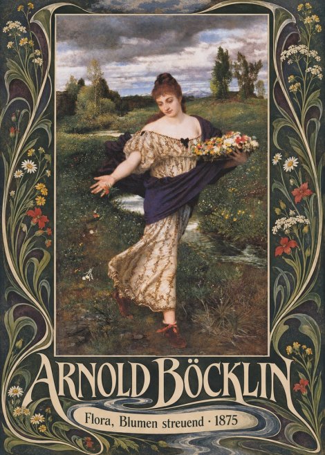 Arnold Böcklin Flora, Blumen Streuend I No5 - Affiche