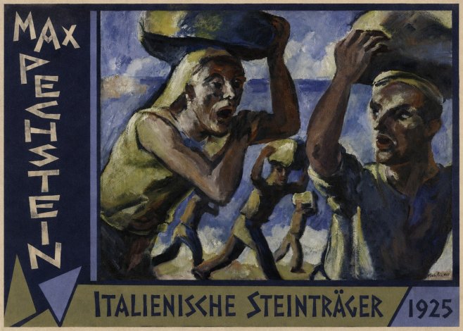 Max Pechstein Italienische Steinträger No2 - Affiche