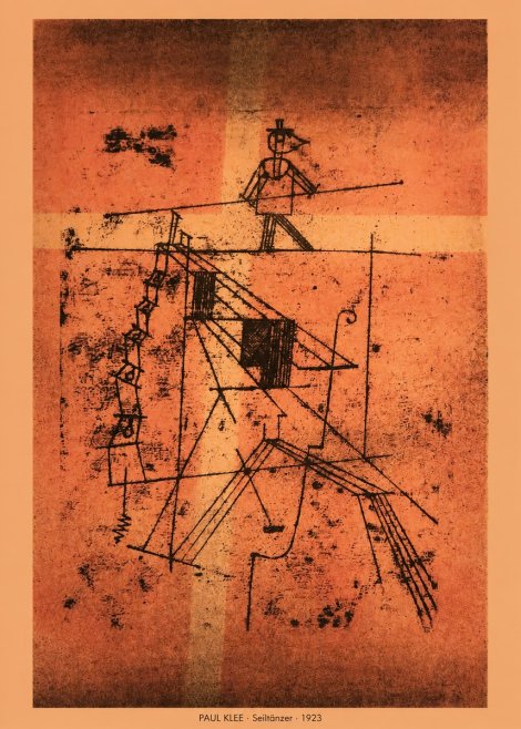 Paul Klee Seiltänzer I No5 - Affiche
