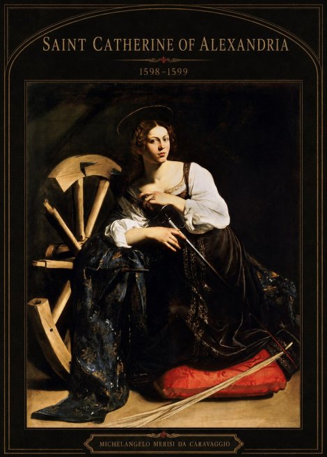 Michelangelo Merisi da Caravaggio Saint Catherine of Alexandria I No3 - Affiche