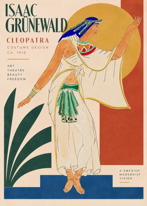 Isaac Grünewald Cleopatra - Costume Design No4 - Affiche