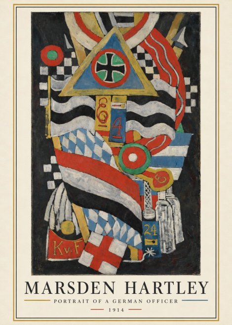 Marsden Hartley Portrait of a German Officer I No3 - Affiche