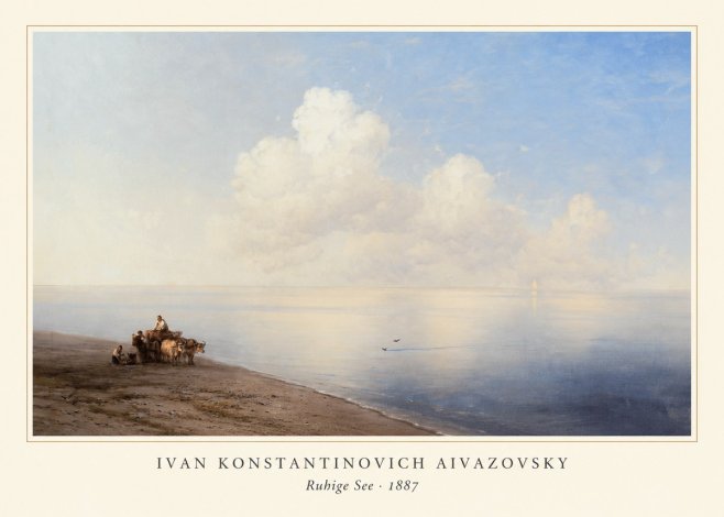 Ivan Konstantinovich Aivazovsky Ruhige See No3 - Affiche