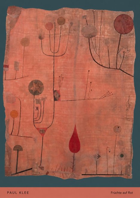 Paul Klee Früchte Auf Rot No5 - Affiche