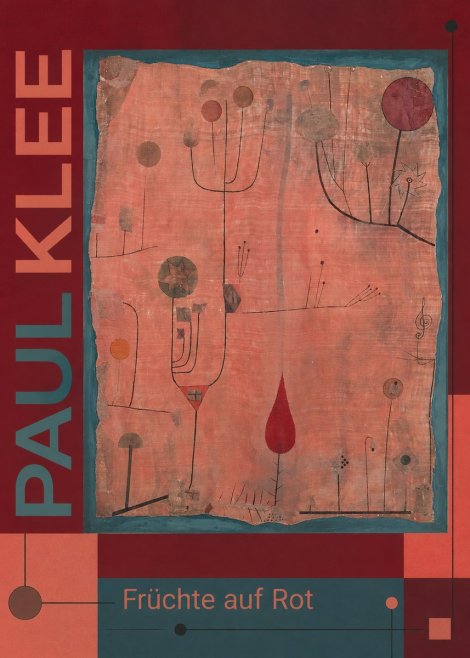 Paul Klee Früchte Auf Rot No6 - Affiche