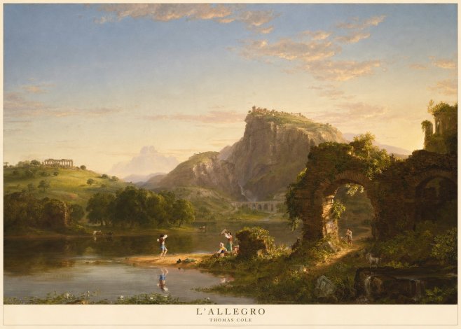 Thomas Cole L'allegro No5 - Affiche