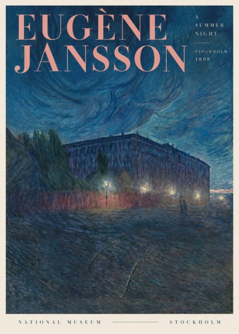Eugène Jansson Night Effect No4 - Affiche