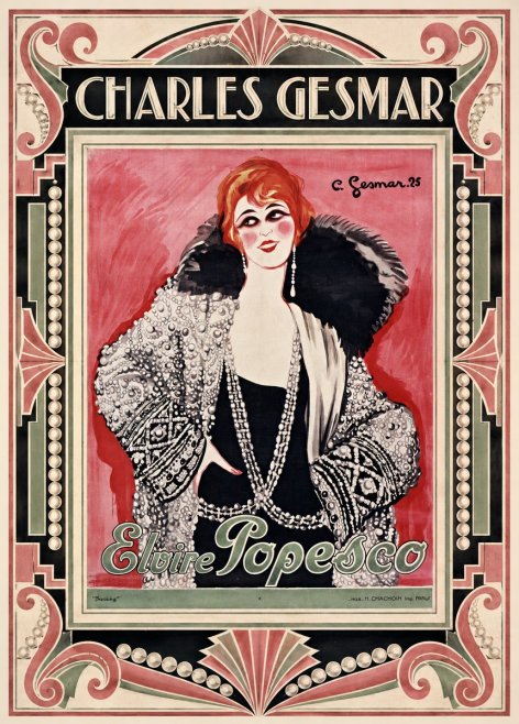 Charles Gesmar Elvire Popesco I No1 - Affiche