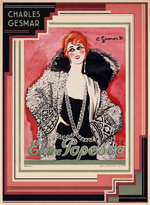 Charles Gesmar Elvire Popesco I No3 - Affiche