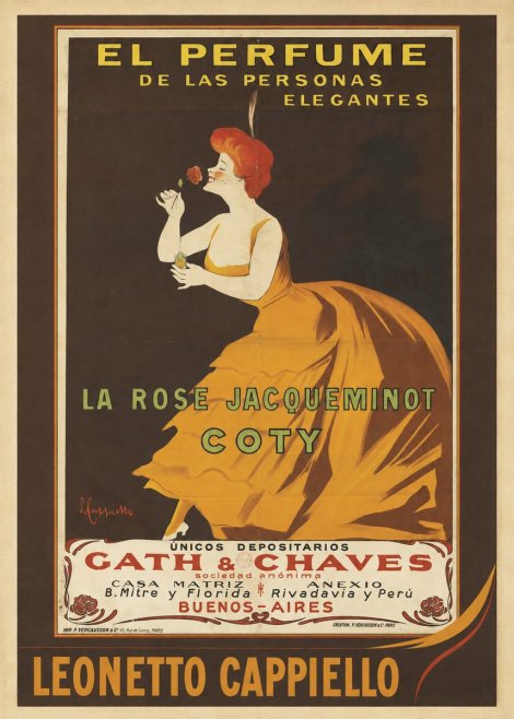 Leonetto Cappiello La Rose Jacqueminot Coty No2 - Affiche