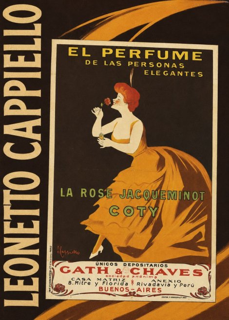 Leonetto Cappiello La Rose Jacqueminot Coty No4 - Affiche