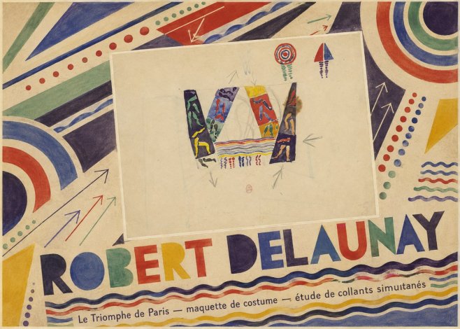 Robert Delaunay Le Triomphe De Paris — Maquette De Costume — Étude De Collants Simultanés No6 - Affiche