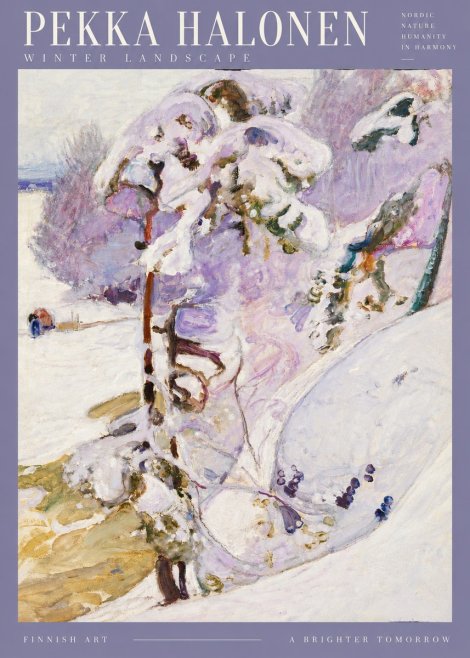 Pekka Halonen Winter Landscape No3 - Affiche