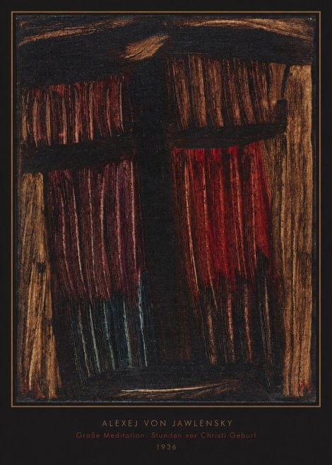 Alexej von Jawlensky Große Meditation: Stunden Vor Christi Geburt No6 - Affiche