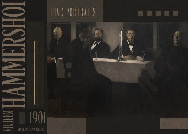 Vilhelm Hammershøi Five Portraits I No5 - Affiche