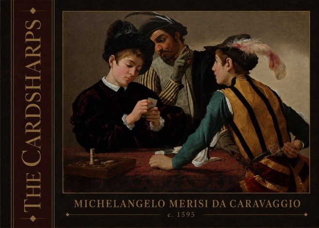 Michelangelo Merisi da Caravaggio The Cardsharps I No2 - Affiche