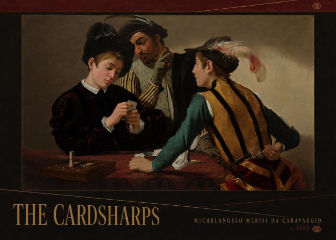 Michelangelo Merisi da Caravaggio The Cardsharps I No4 - Affiche
