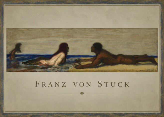 Franz von Stuck Mermaids No3 - Affiche