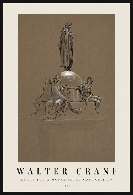 Walter Crane Study for a Monumental Composition No1 - Affiche