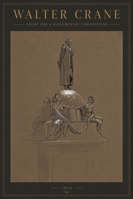 Walter Crane Study for a Monumental Composition No2 - Affiche