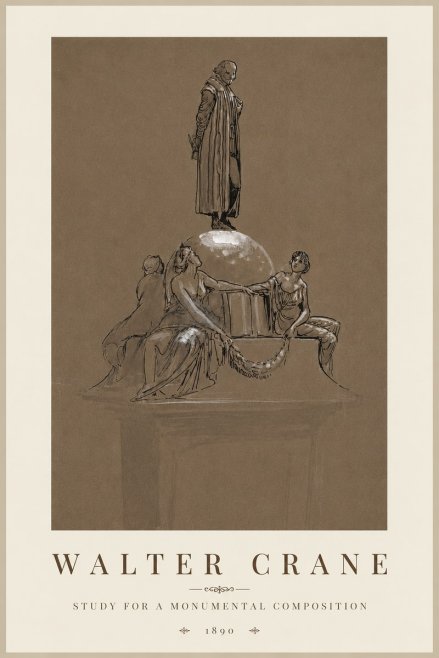 Walter Crane Study for a Monumental Composition No3 - Affiche