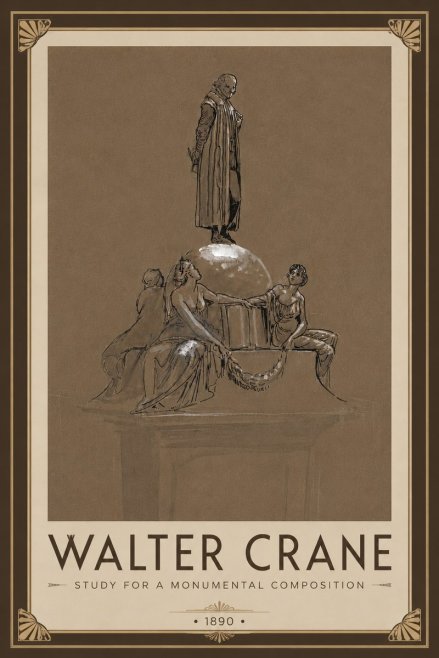 Walter Crane Study for a Monumental Composition No6 - Affiche