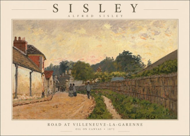 Sisley Road at Villeneuve-la-garenne No5 - Affiche