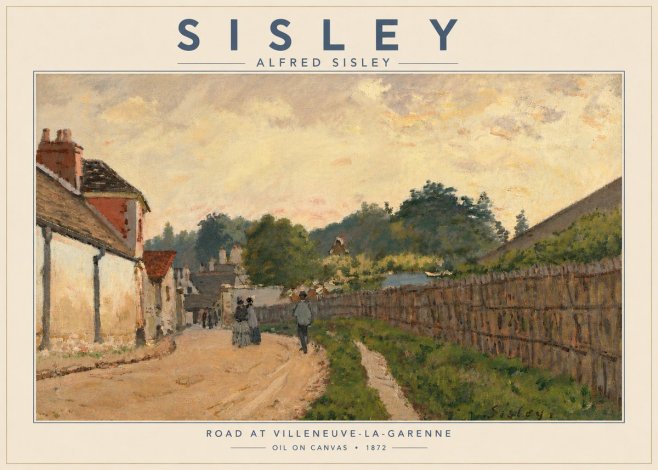 Sisley Road at Villeneuve-la-garenne No6 - Affiche