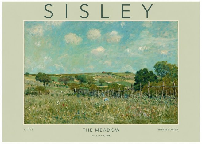 Sisley The Meadow No2 - Affiche