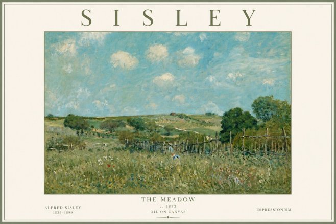 Sisley The Meadow No6 - Affiche