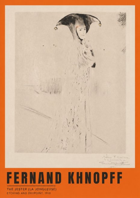 Fernand Khnopff The Jester (La Jongleuse) No2 - Affiche