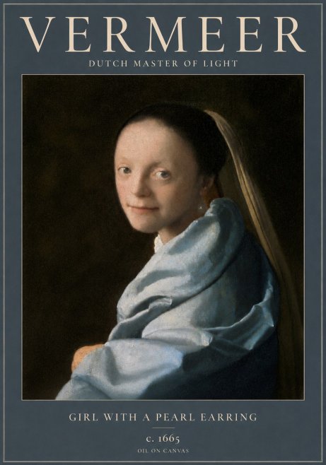 Vermeer Girl with a Pearl Earring I No3 - Affiche